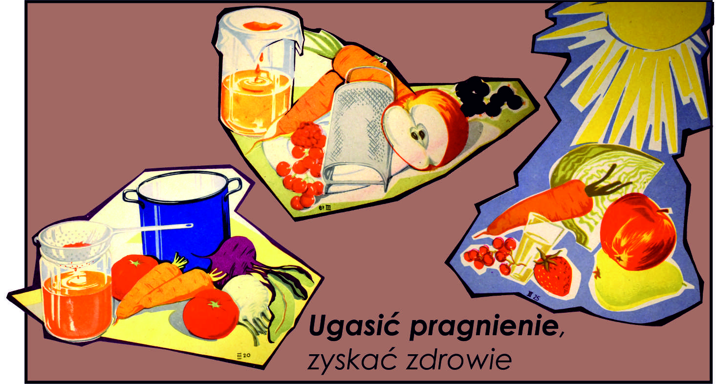 Ugasić pragnienie, zyskać zdrowie Grafika z przerobem owoców i warzyw